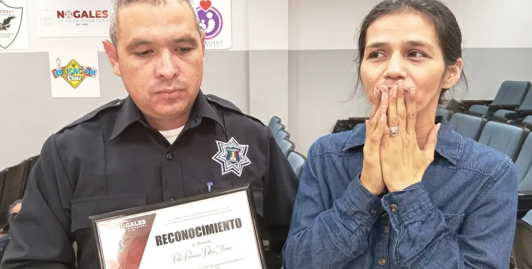 Reconocen trabajo del oficial Raúl Reynaldo Rubio Flores