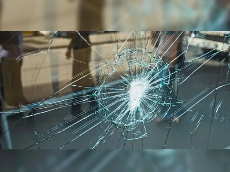 Ocasiona mujer daños a comercio con bate de beisból