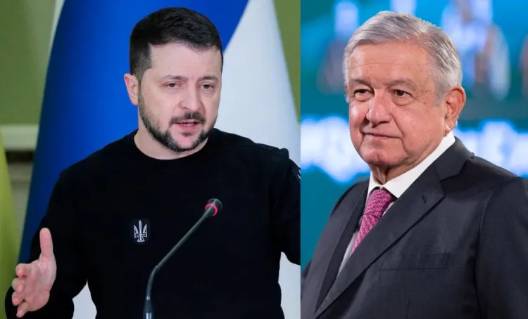 Pide Zelenski a AMLO "postura clara" ante guerra Rusia-Ucrania
