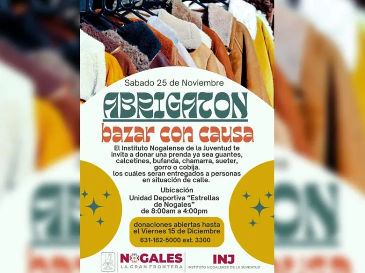 Invitan el INJ a la comunidad a bazar ‘El Abrigotón’