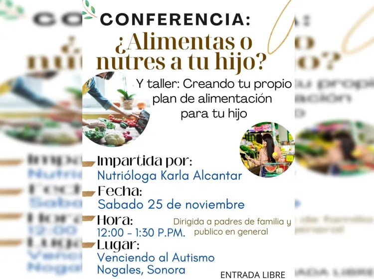 Invitan a plática sobre la nutrición a los hijos