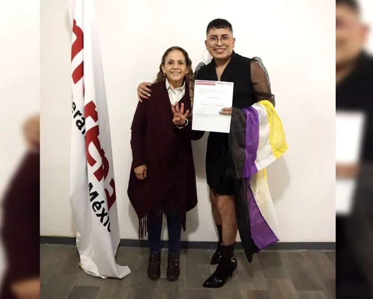 Registra Morena Puebla aspirante no binaria al Congreso local