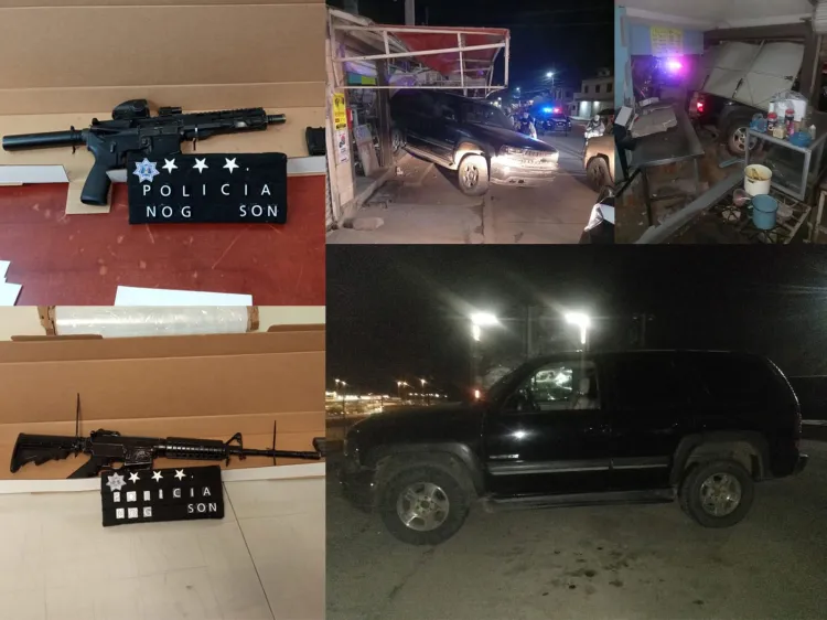 Aseguran un vehículo y armamento después de persecución