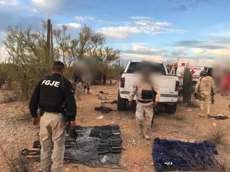 Decomisa la AMIC arsenal y vehículos en Tubutama