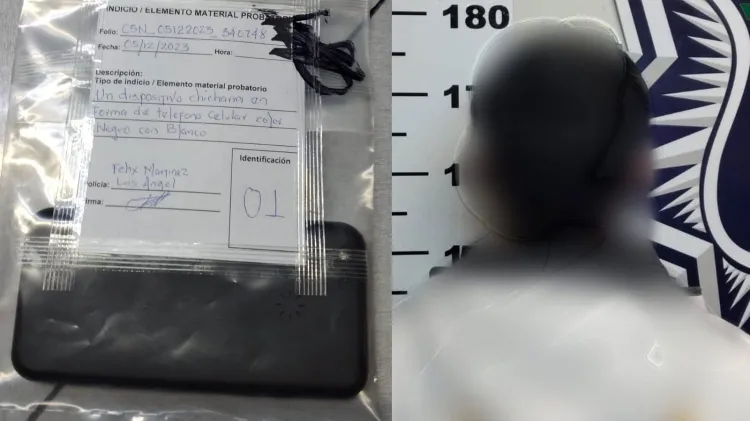 Sorprenden a estudiante con chicharra eléctrica; lo detiene la policía