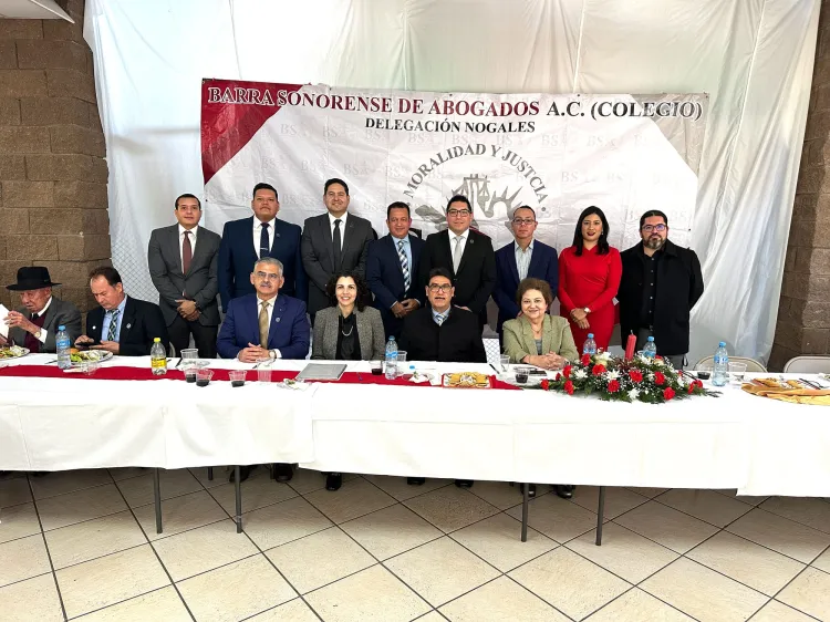 Realizan cambio de mesa directiva de Barra Sonorense de Abogados