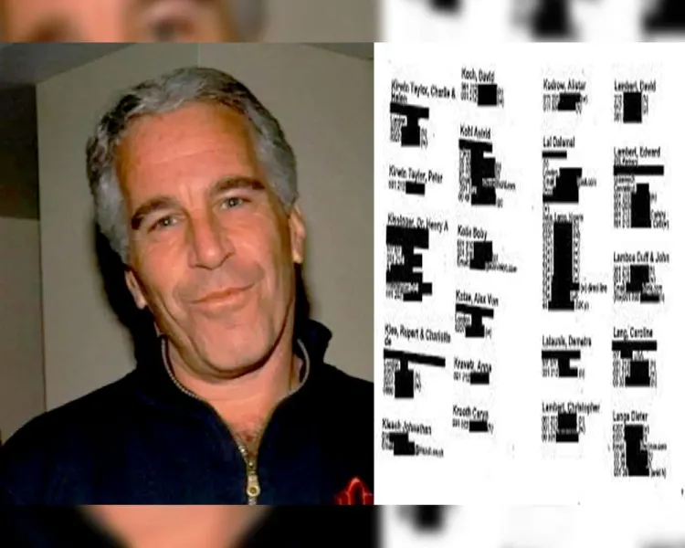Difunden lista de Epstein; aparecen nombres de famosos