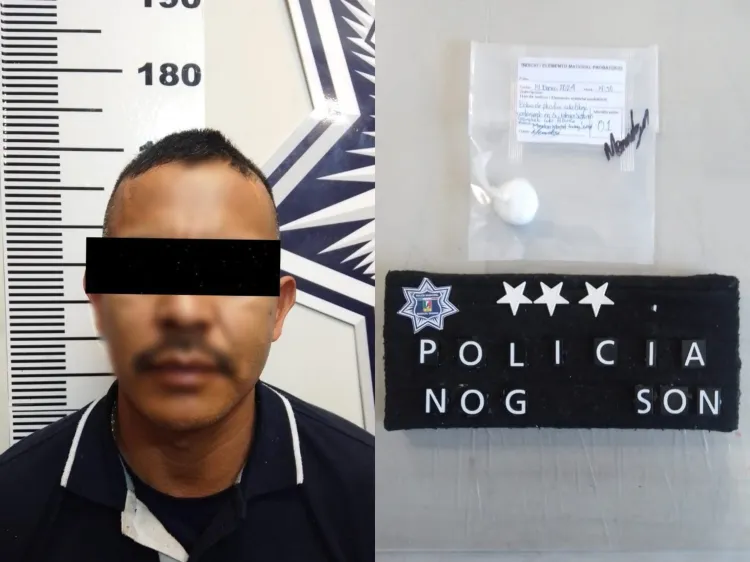 Detienen a sujeto en posesión de metanfetaminas