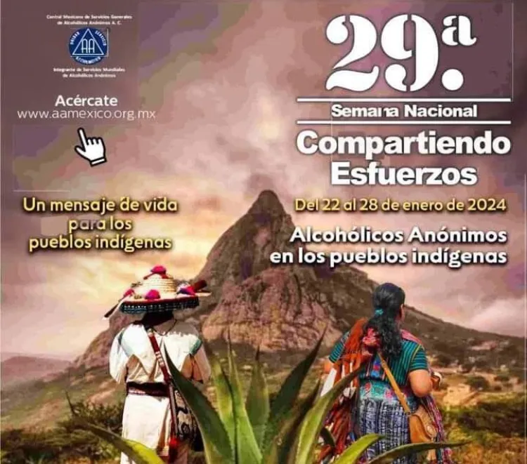 Invita Alcohólicos Anónimos a su semana de Compartiendo Esfuerzos