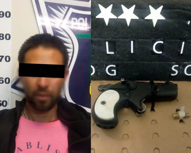 Capturan a ladrón de motocicleta de la Cruz Roja; estaba armado