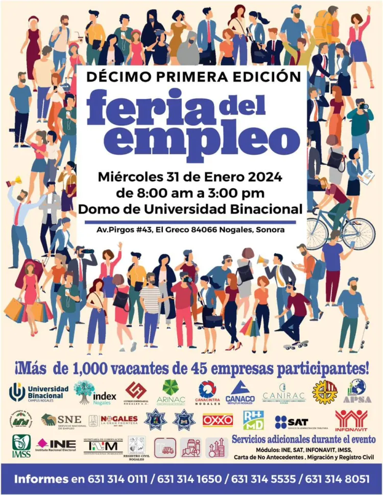 Habrá casi mil vacantes en la Feria del Empleo
