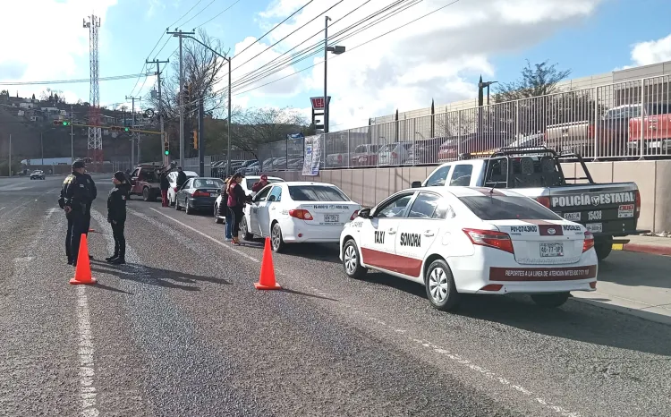 Continúan operativos para taxistas locales