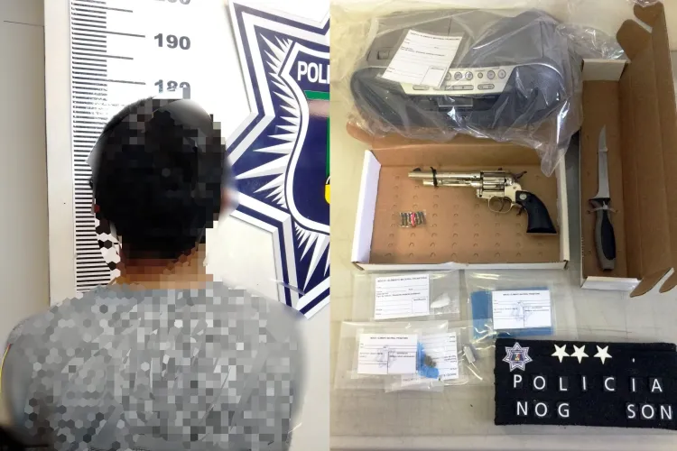 Atrapan a menor armado y con drogas dentro de domicilio privado