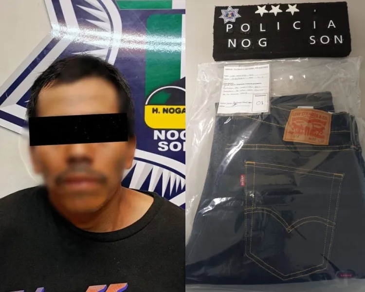 Quería pantalón nuevo pero gratis; lo detienen y entregan a autoridades