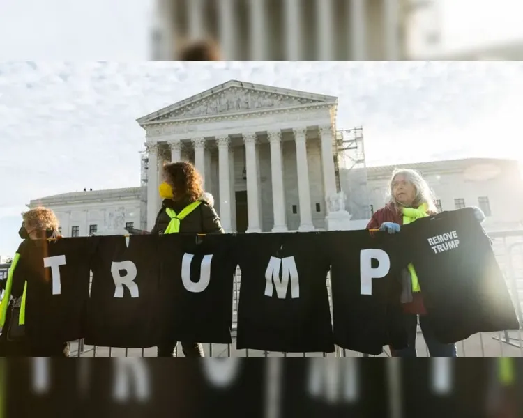 Arranca juicio para sacar a Trump de la boleta electoral en el Tribunal Supremo