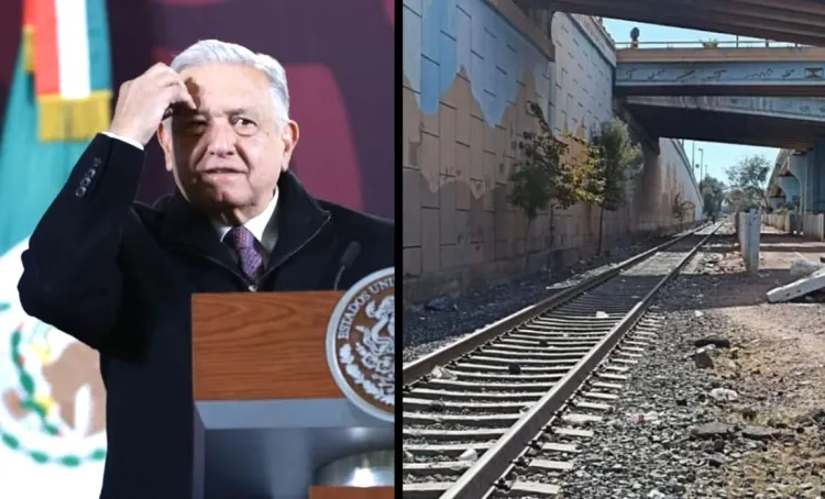 Cuestionan a AMLO sobre construcción de vías del ferrocarril en Nogales-Ímuris