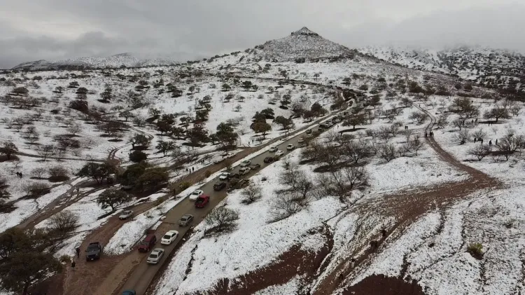 Sorprende nieve a nogalenses el sábado