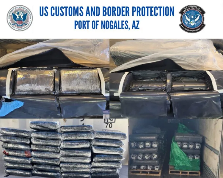 Incauta la CBP cocaína en garita de Nogales, Arizona
