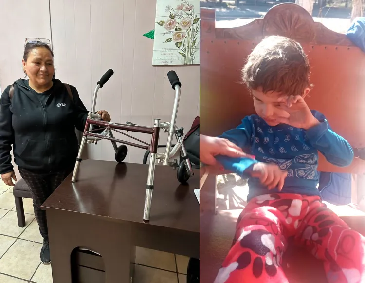 Atiende Bienestar necesidad de niño con problemas visuales