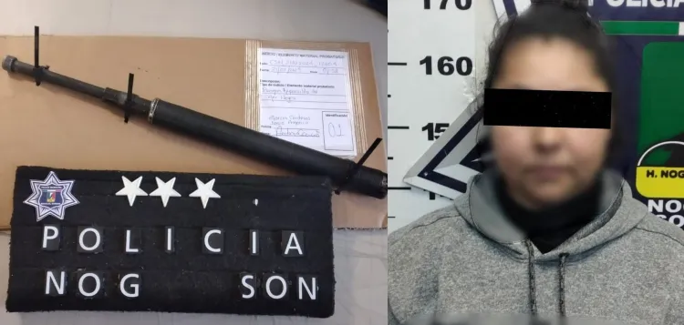 Detienen a mujer que dañaba un vehículo