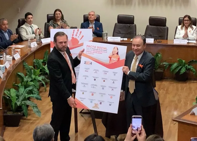 Signan Pacto Social por un Proceso Electoral Libre de Violencia Política contra las Mujeres