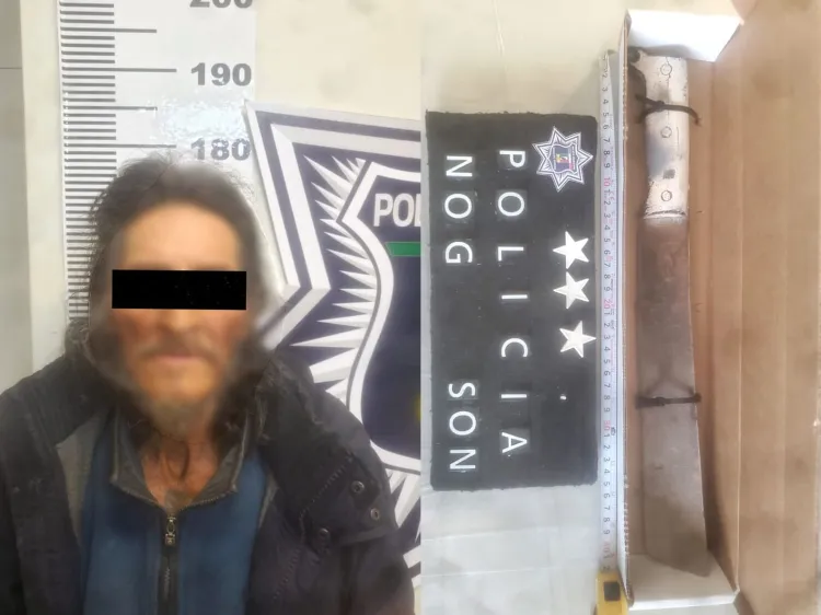 Detenido amenazaba a transeúntes con machete