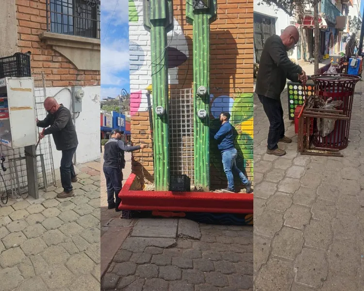 Remueven estructuras de vendedores ambulantes del centro de la ciudad