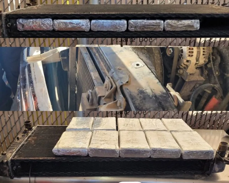 Encuentra la CBP polvo de fentanilo en vehículo