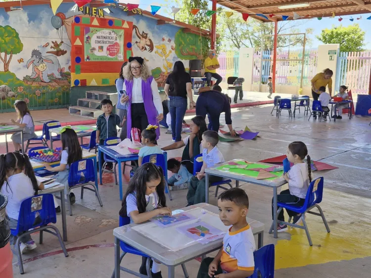 Disfrutan Feria de Matemáticas Constructivas en preescolar de Nogales