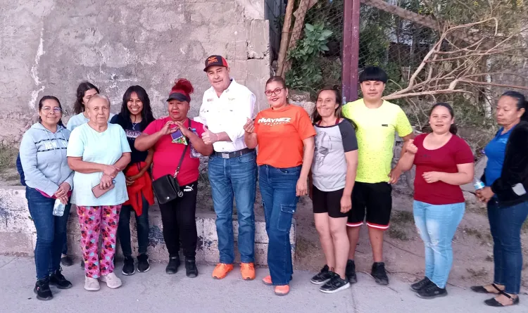 Inicia Manuel Hopkins primer semana de campaña con ánimo y motivación