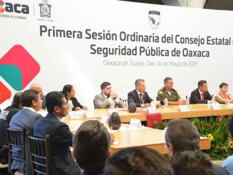 Sesiona por primera vez el Consejo Estatal de Seguridad Pública de Oaxaca