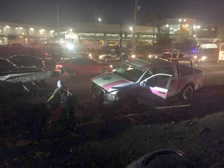 Aparatoso accidente en periférico