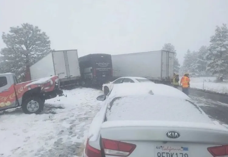 En pleno mayo cae nevada en Flagstaff, Arizona