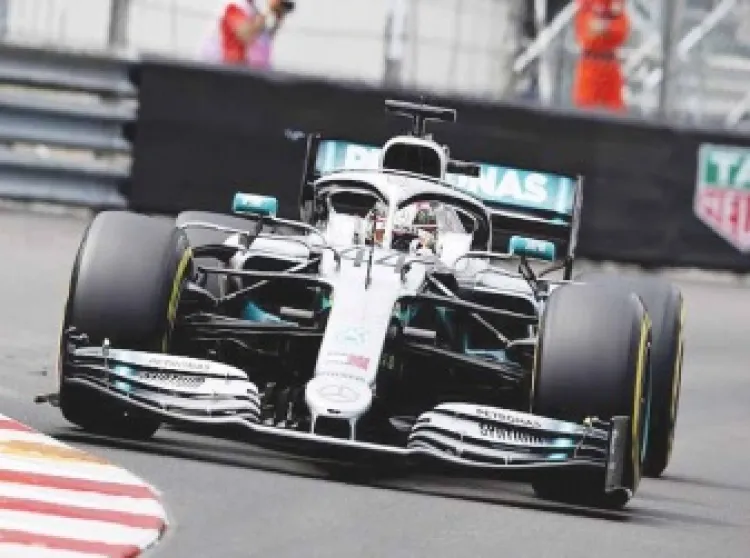 Hamilton logra el mejor
tiempo en Mónaco 