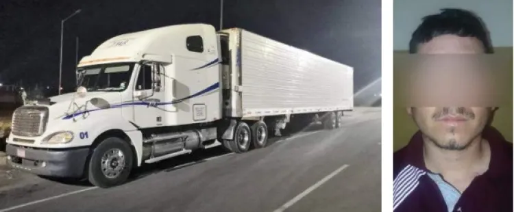 Detenido con tráiler robado