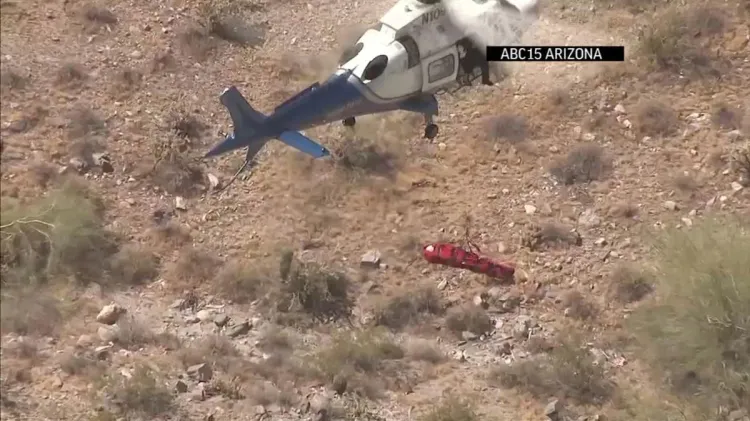 Tortuoso rescate de excursionista