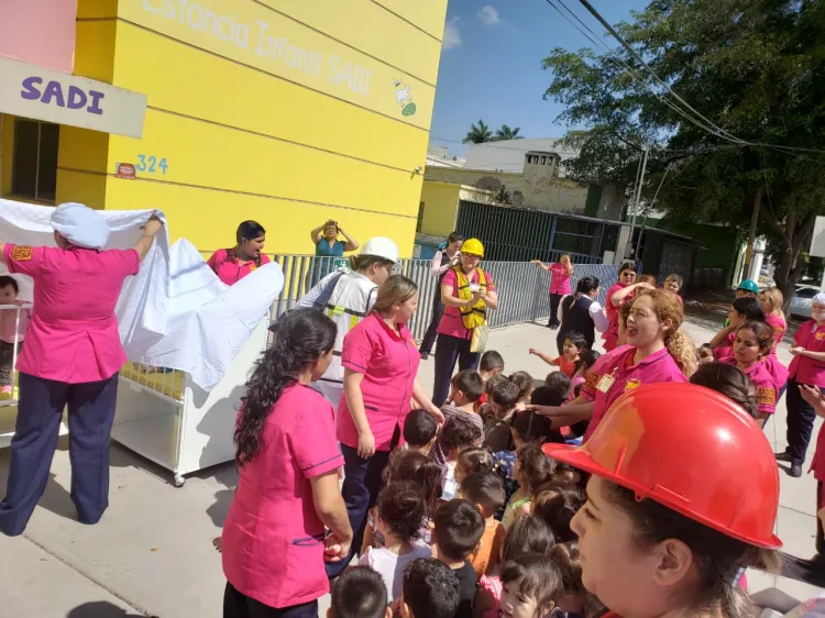 Realizan simulacros
en guarderías del IMSS