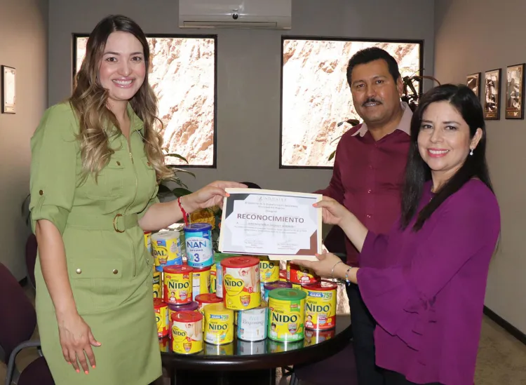 Otorgan dotación de leche a DIF Municipal