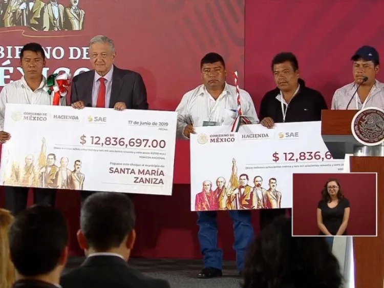 Entregan recursos de subasta de autos a municipios de Oaxaca