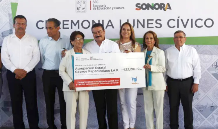 Entrega SEC donativo para lucha contra cáncer