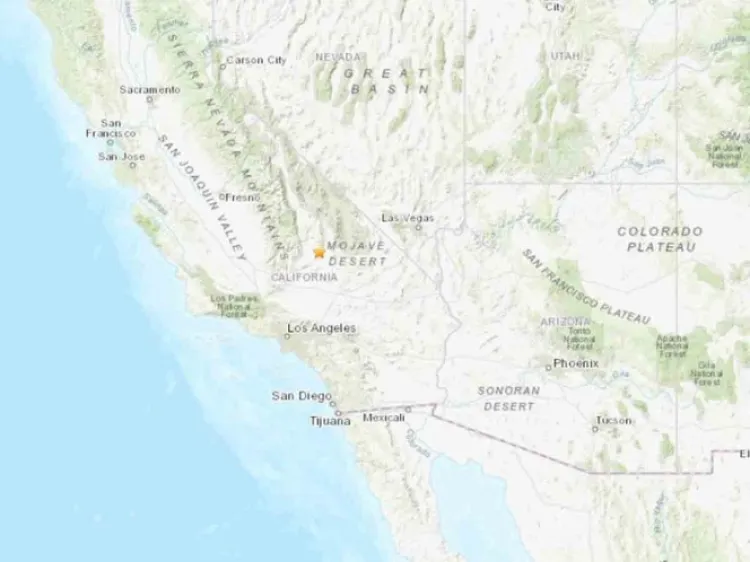 Sismo de magnitud 6.4 sacude California, Estados Unidos