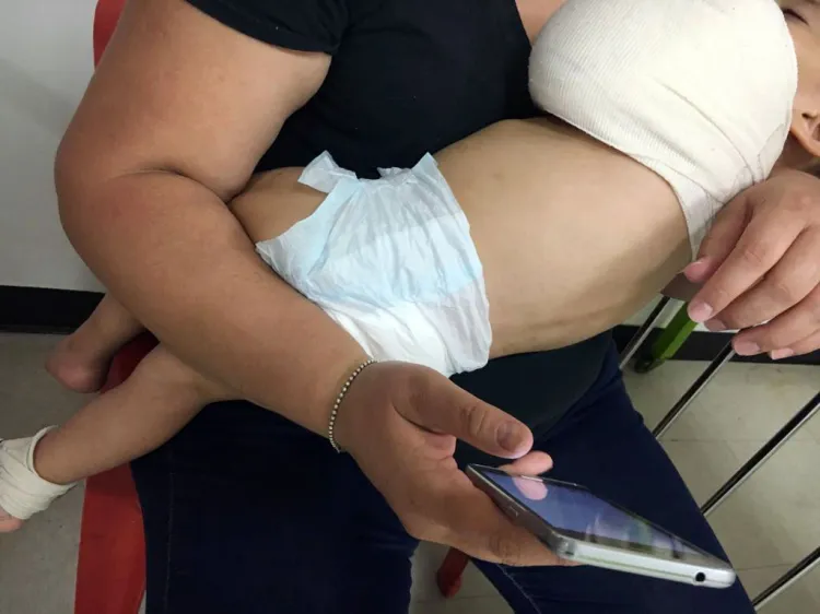 Presenta niño maltrato infantil