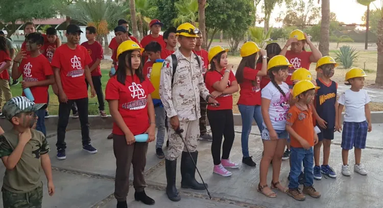 Desarrollan campamento familiar en las instalaciones de los campos militares de la 45/a. Zona Militar
