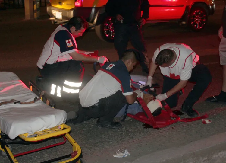 Grave motociclista accidentado