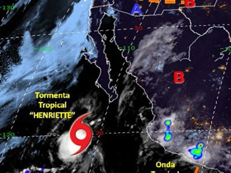Se forma la tormenta tropical 'Henriette' en el Pacífico
