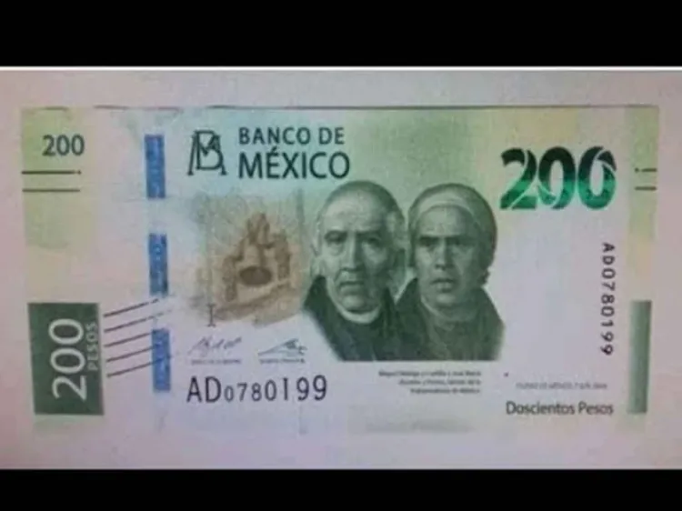 Nuevo billete de 200 pesos llegará la próxima semana