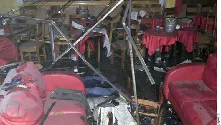 Incendian table dance: 25 muertos