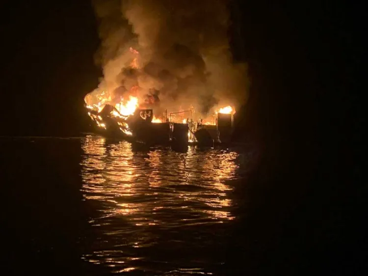 Incendio en barco deja 34 desaparecidos en California