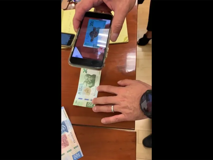 Así funciona en los nuevos billetes la realidad aumentada