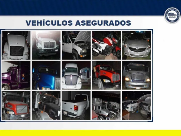 Tras agresión a militares, aseguran inmueble y 15 vehículos en Acajete